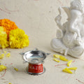 Panchwati Stainless Steel Diya – 5 Wati (6 × 3 cm)