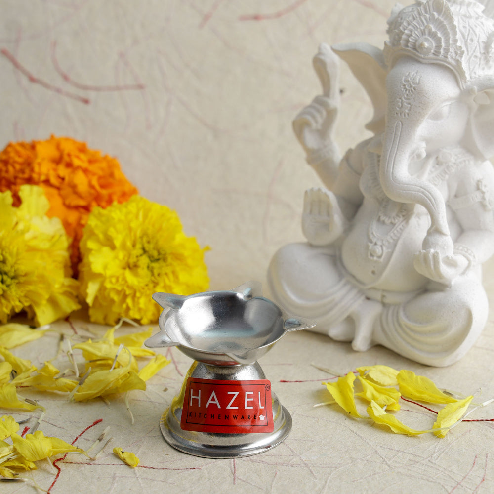 Panchwati Stainless Steel Diya – 5 Wati (5 × 3.5 cm)