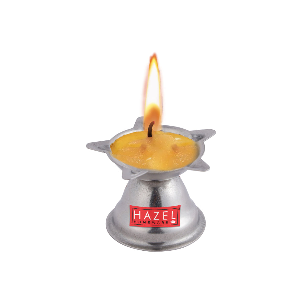 Panchwati Stainless Steel Diya – 5 Wati (5 × 3.5 cm)