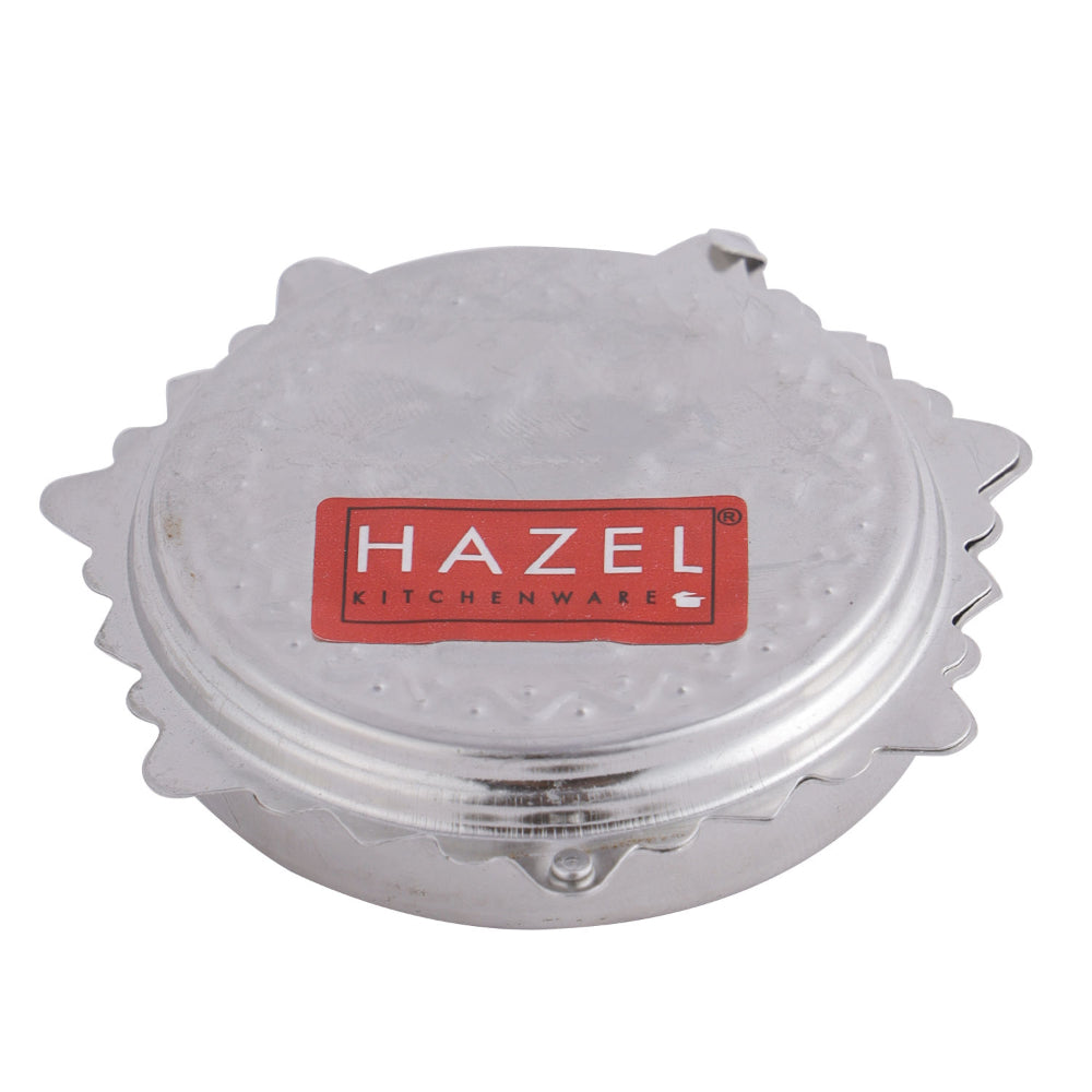 Stainless Steel Kumkum Box – 7 × 2.5 cm