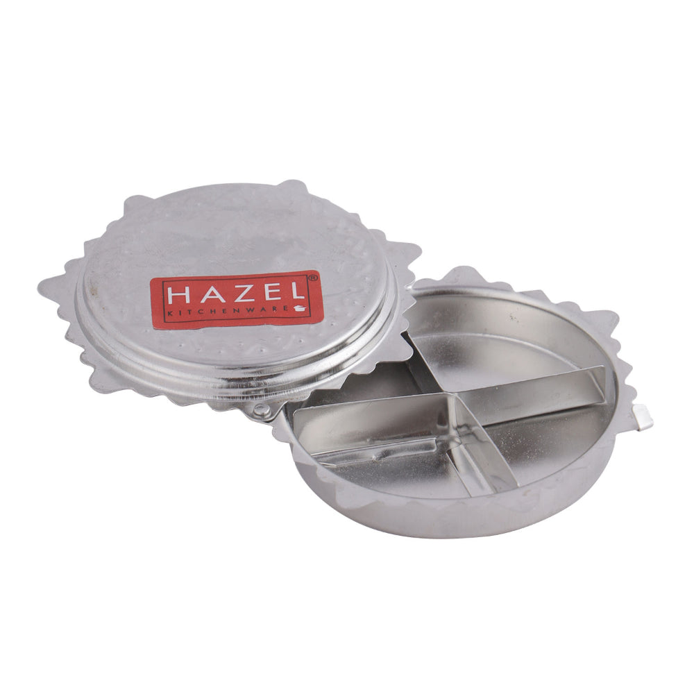 Stainless Steel Kumkum Box – 7 × 2.5 cm
