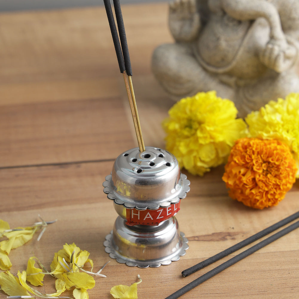 Stainless Steel Agarbatti Holder – 4 × 5.5 cm