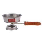 Stainless Steel Dhoop Dani with Handle – 11 × 6.5 cm