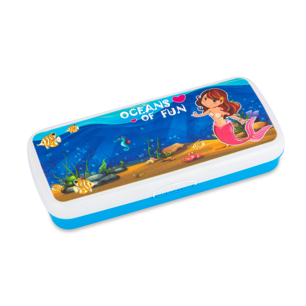 Kids Pen Box with Separator – Blue