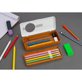 Color Pencil Box / Crayon box with Separator – Brown