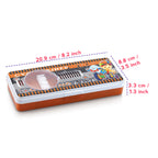 Color Pencil Box / Crayon box with Separator – Brown