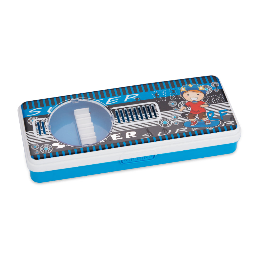 Pencil Case / Pen  with Separator – Blue
