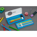 Pencil Case / Pen  with Separator – Blue
