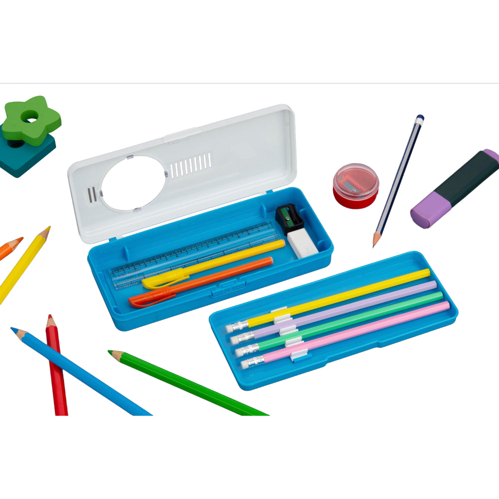 Pencil Case / Pen  with Separator – Blue