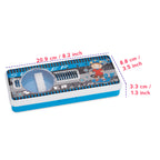 Pencil Case / Pen  with Separator – Blue