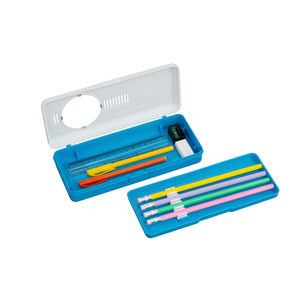 Pencil Case / Pen  with Separator – Blue