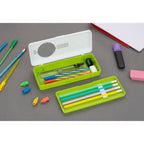 Colour Pencil Box / Crayon box with Separator – Green