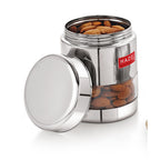 Stainless Steel Transparent Container, Glossy Finish - 500ML