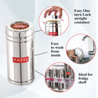 Steel Fridge Storage Container with Transparent Lid ,900 ML