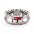 Stainless Steel Roti Casserole/Hotcase with Glass Lid – 1250 ML