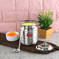 Stainless Steel Ghee Pot with Spoon and Lid Ð 275 ML