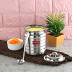 Stainless Steel Ghee Pot with Spoon and Lid Ð 275 ML