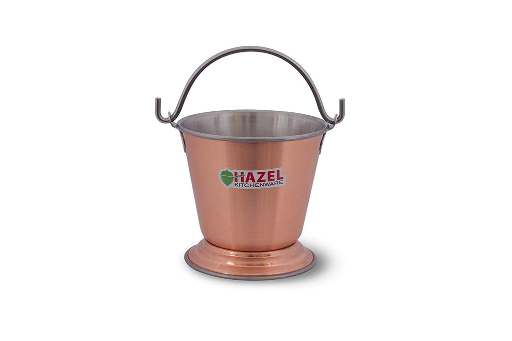 Stainless Steel Serving Bucket for Dal & Curry, 800 ML