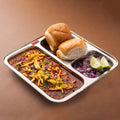 Stainless Steel Pav Bhaji Plate- 22cm