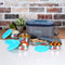 Steel Lunch Box Set with Bag |5 Air Tight Steel Box (2 Pc - 450 ML, 2 Pc -300 ML and 1 Roti Conatiner)