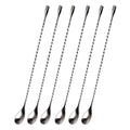 Stainless Steel Twisted Bar Spoon, Set of 6