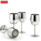 Stainless Steel Wine Goblet Glass, 250 ML (Set of 6)