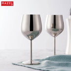 Stainless Steel Wine Goblet Glass, 250 ML (Set of 6)