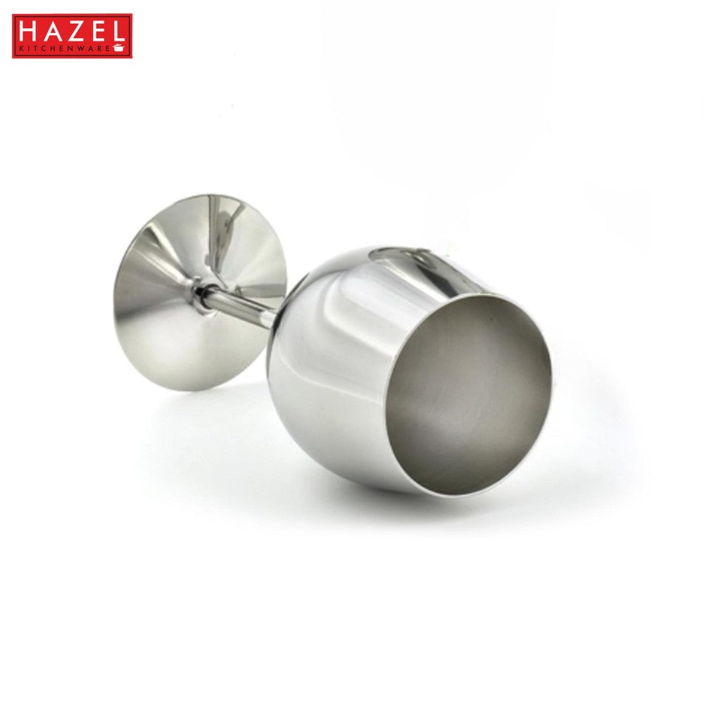 Stainless Steel Wine Goblet Glass, 250 ML