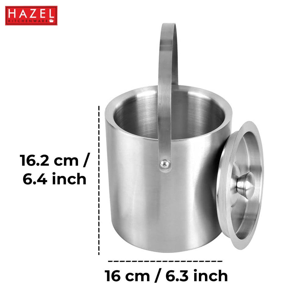 Stainless Steel Ice Bucket with Handle – 1700 ML