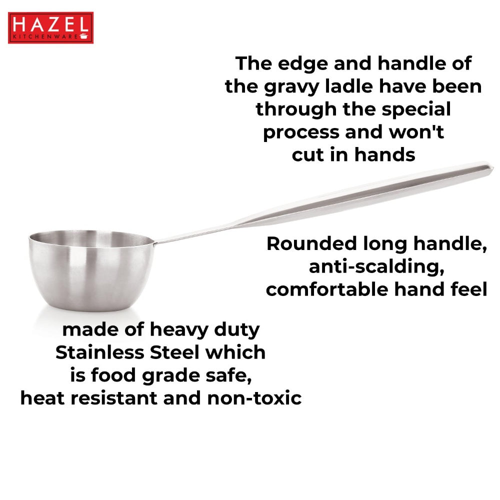 Stainless Steel Ladle (Doya) with Handle -200 ML