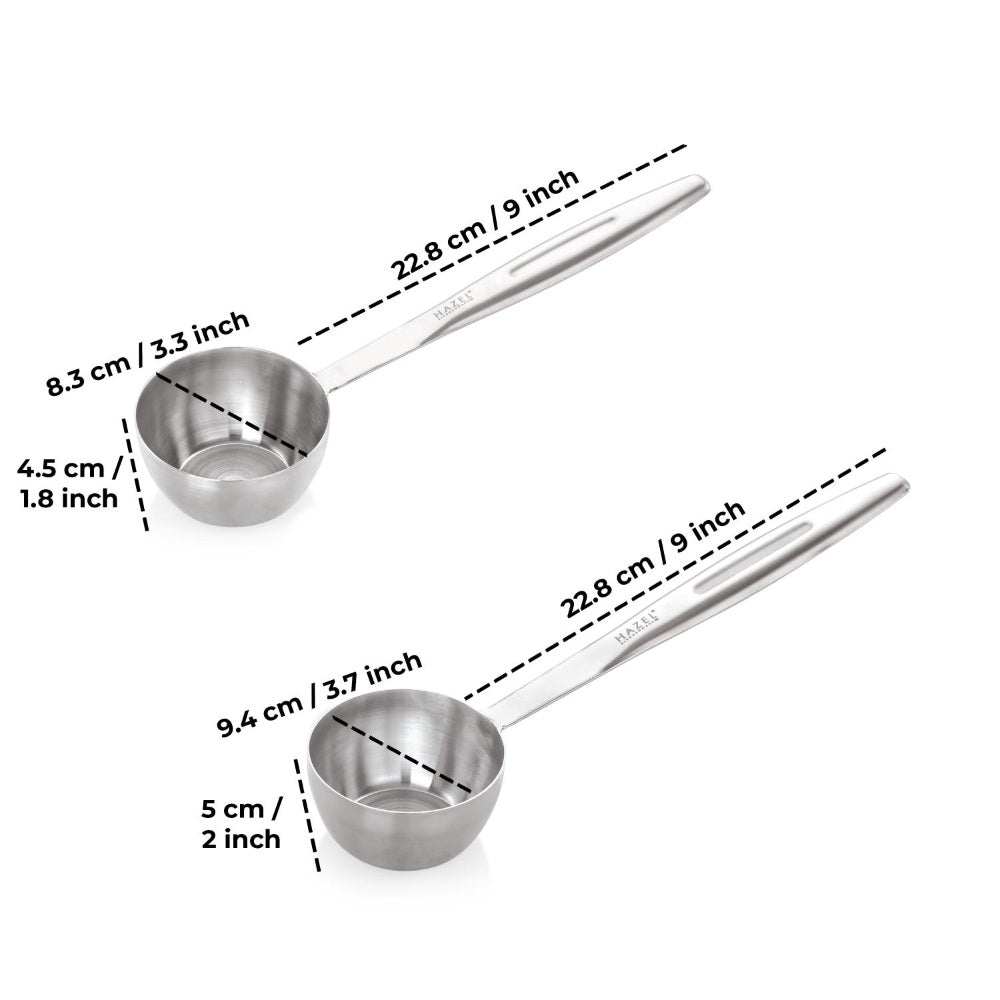 Stainless Steel Ladle with Handle, 9.4 cm - Set of 2