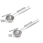 Stainless Steel Ladle with Handle, 9.4 cm - Set of 2
