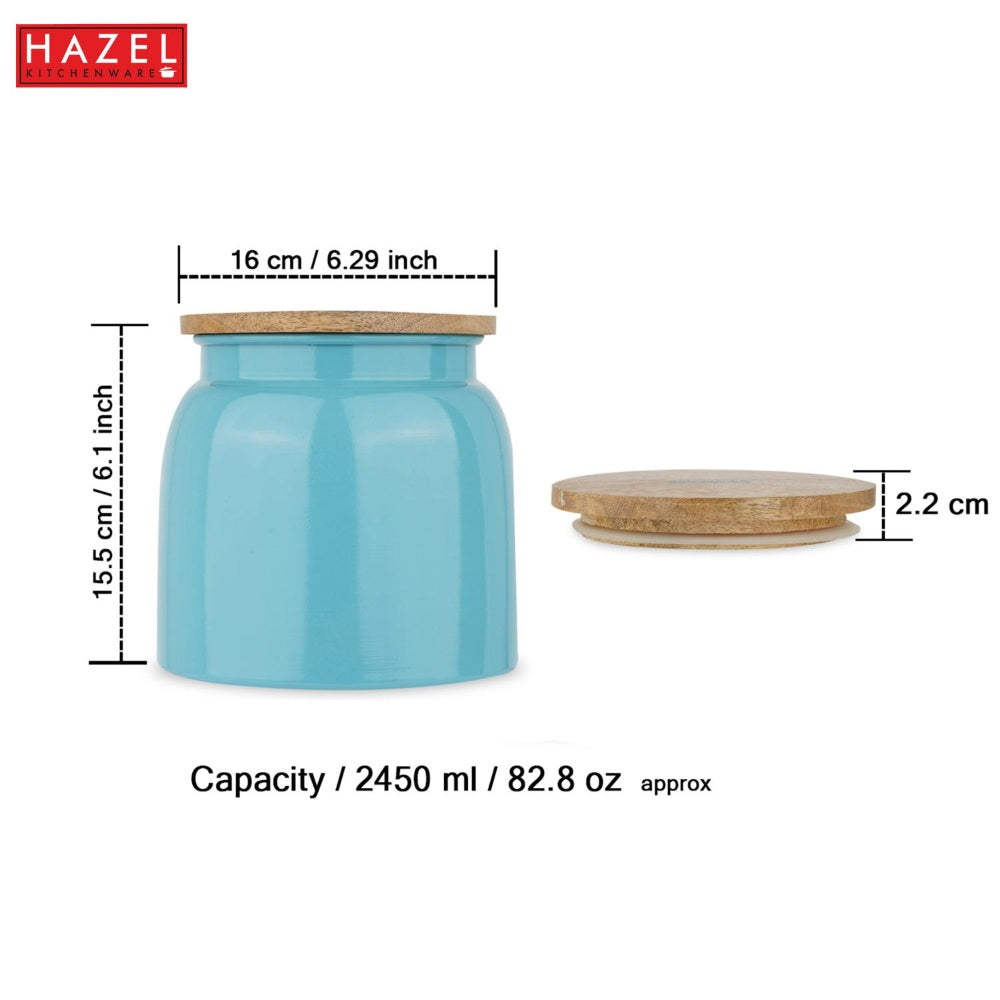 Snack Box with Airtight Lid -   2450 ML (Blue)