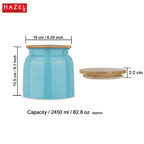 Snack Box with Airtight Lid -   2450 ML (Blue)