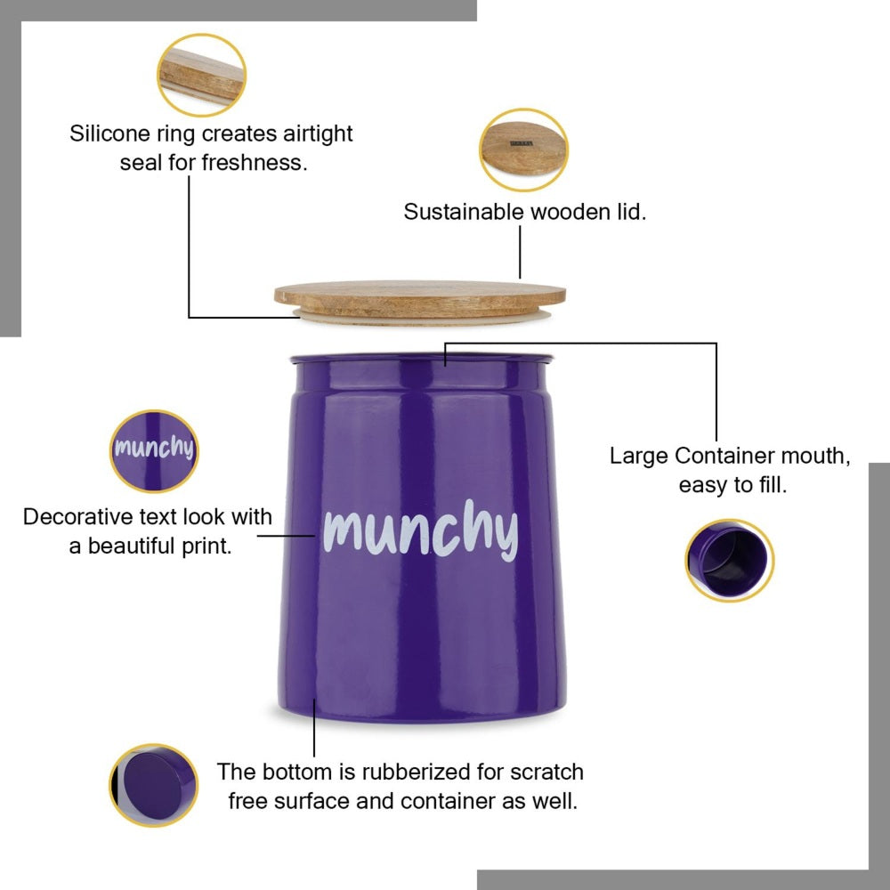 Airtight Snack Storage Containers Set, Leakproof Kitchen Jars