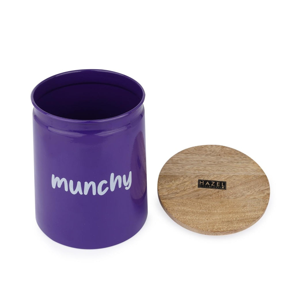 Big Snacks Container with Airtight Lid -   2350 ML (Purple)