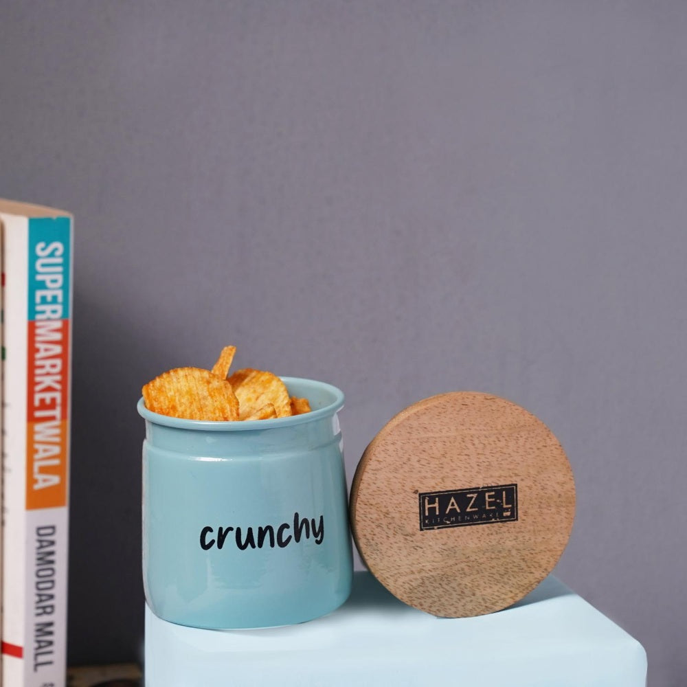 Airtight Containers for Snacks -   225 ML (Teal)
