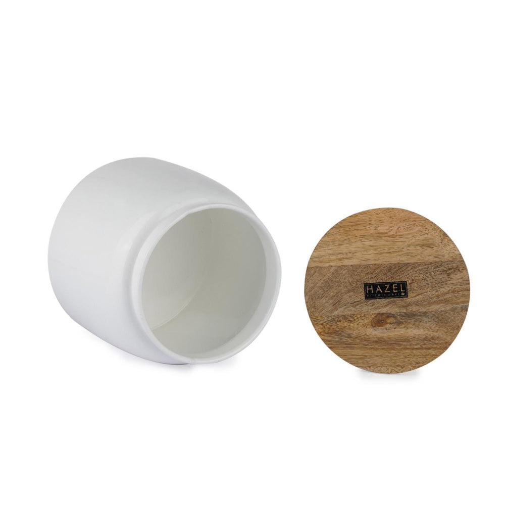 Airtight Containers for Snacks - Set of 2, Yellow and White (2450 ML)