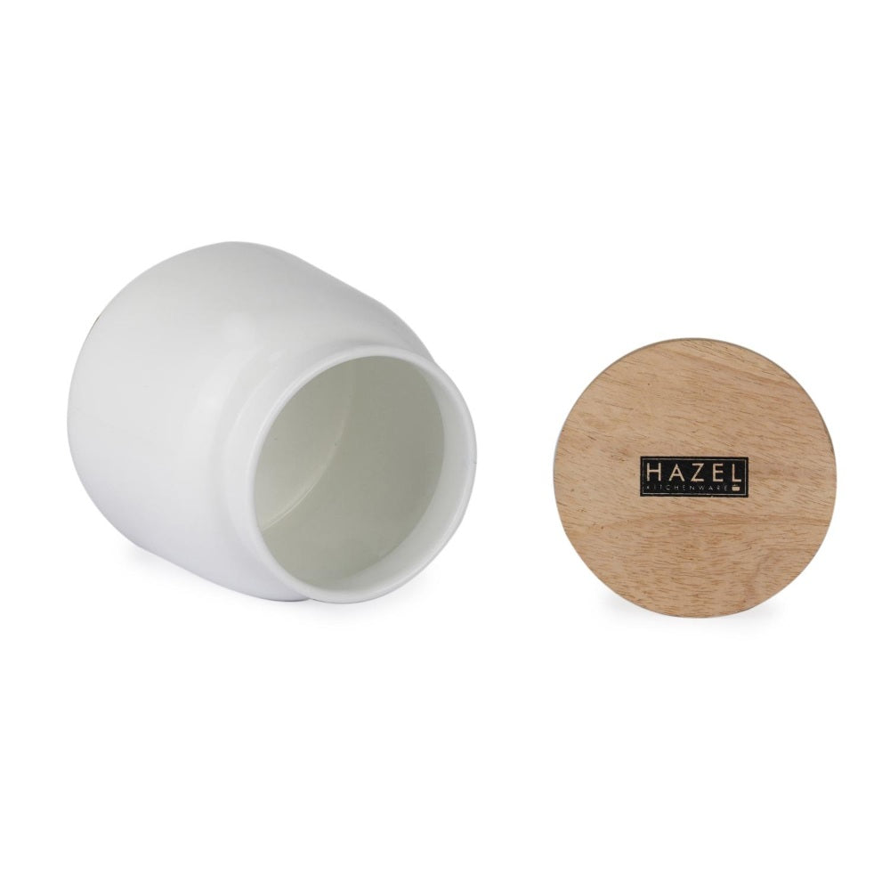 Storage Containers for Kitchen - Set of 2, White & Blue (750 ML)