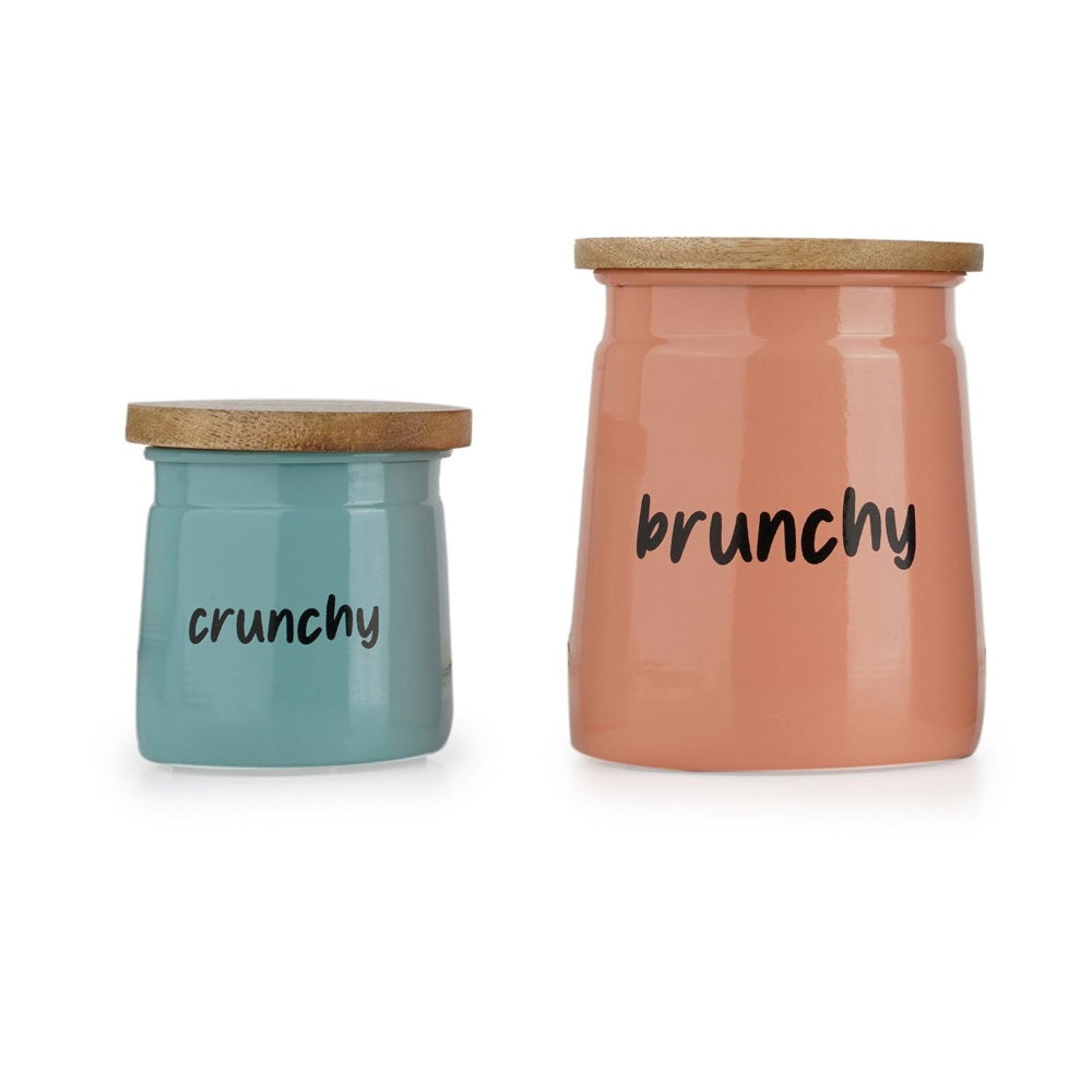 Airtight Snack Storage Jars Combo, 650 ml 225 ml - Set of 2