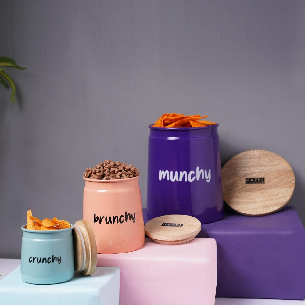Airtight Snack Storage Containers Set, Leakproof Kitchen Jars