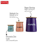 Airtight Snack Storage Jars Combo, 2350 ml 650 ml 225 ml - Set of 3