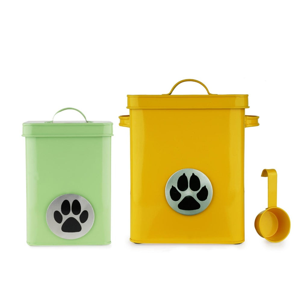 Airtight Pet Food Storage Containers with Lid, 6600 ml & 3200 ml - Set of 2