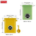 Airtight Pet Food Storage Containers with Lid, 6600 ml & 3200 ml - Set of 2