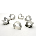 Small Aluminium Biscuits/Cookie Cutter - Set Of 6