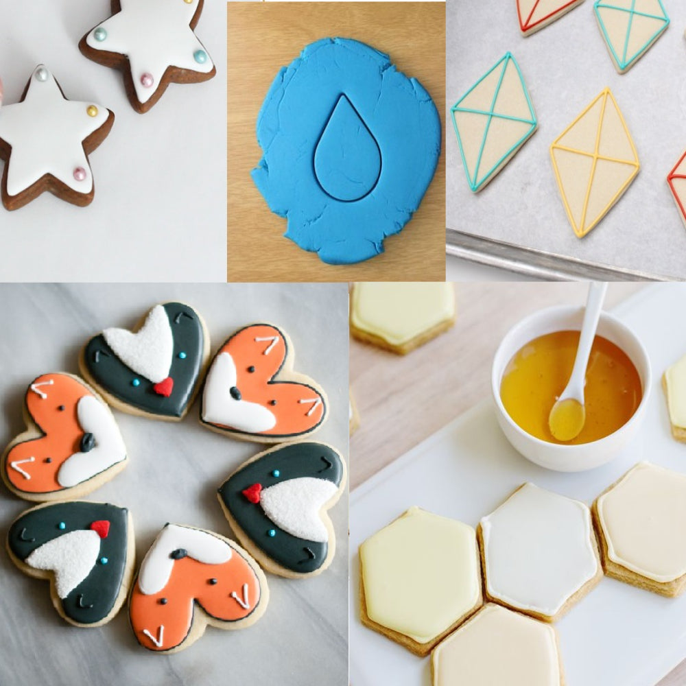 Small Aluminium Biscuits/Cookie Cutter - Set Of 6