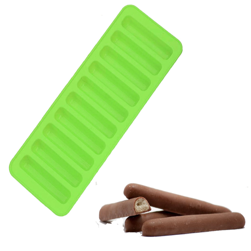 Silicone Chocolate Bar/ Ice Cube Mould  -10 cavity
