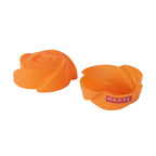 Silicone Rose Shape Muffin Mould , 12pcs - Orange