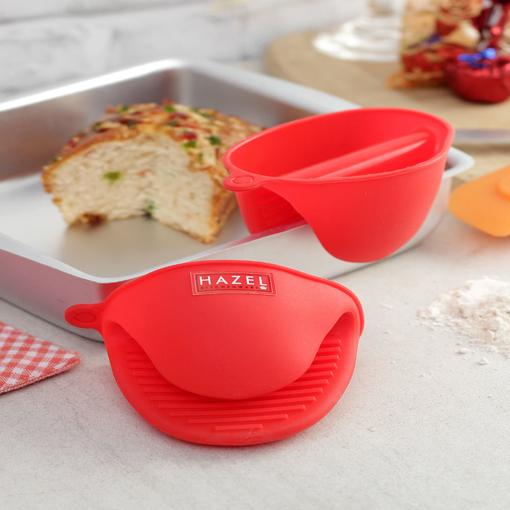 Silicone Mitts/ Pot Holder, Microwave Safe & Heat Resistant