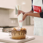 Reusable Piping Bag with 3 Nozzles ? 35 cm, White